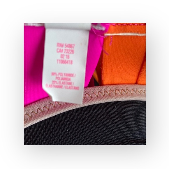Victoria’s Secret VS Swim ❤︎ Hottie Banded Colorblock Halter Bikini Top ❤︎ 34C - Picture 10 of 16
